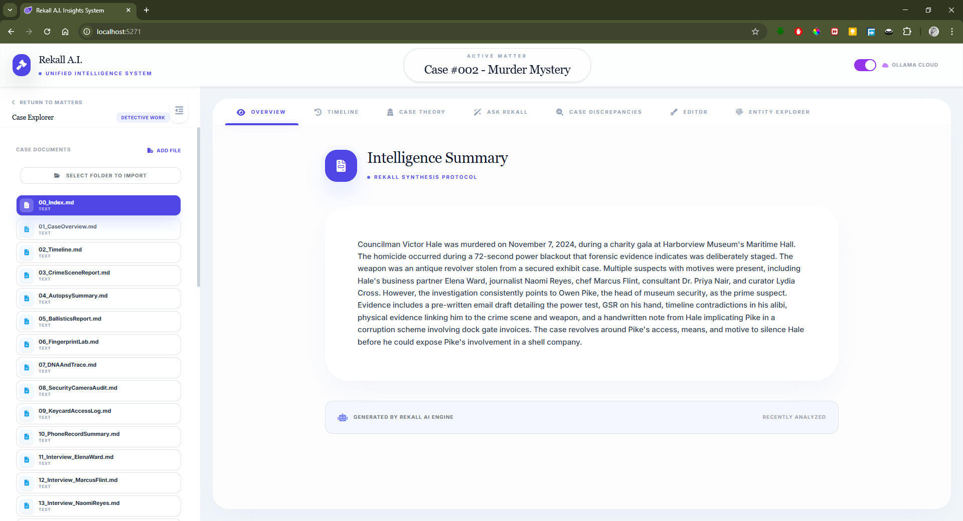 Case Analysis Dashboard