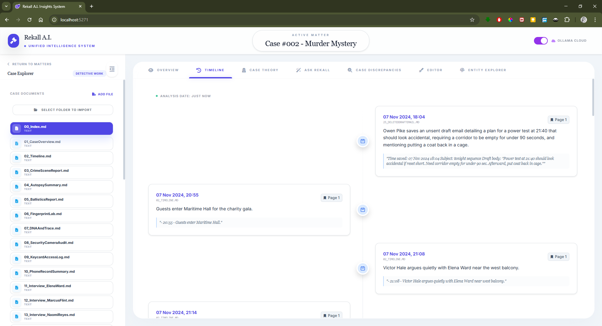 Temporal Timeline Mapping